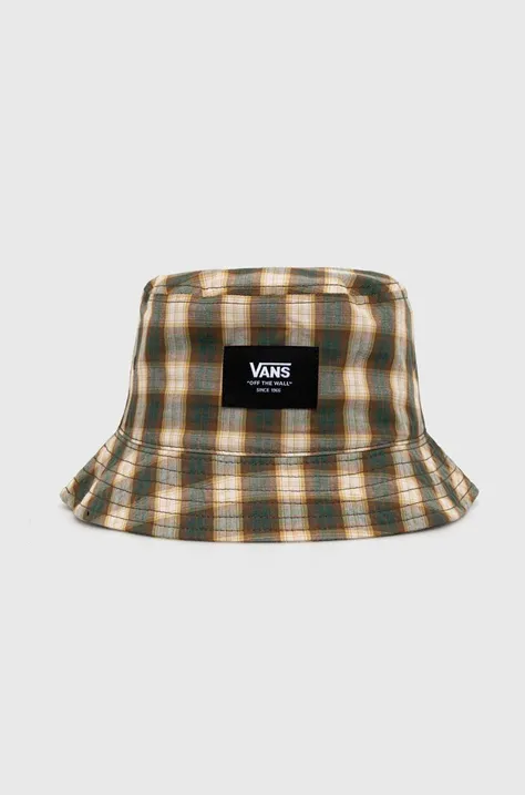 Pamučni šešir Vans boja: zelena, pamučni