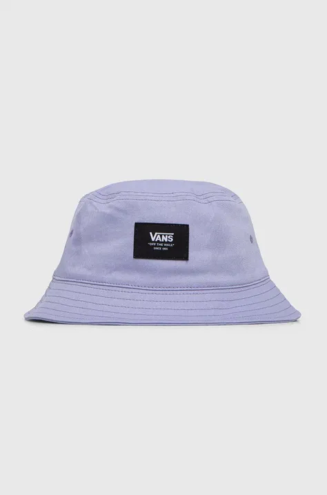 Бавовняний капелюх Vans колір фіолетовий з бавовни