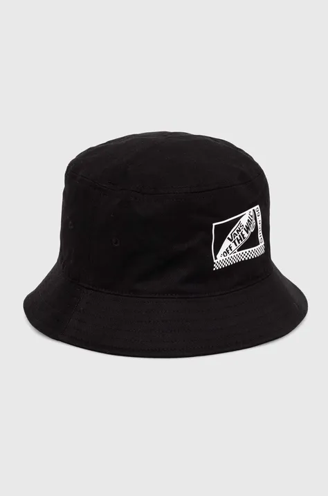 Бавовняний капелюх Vans колір чорний з бавовни