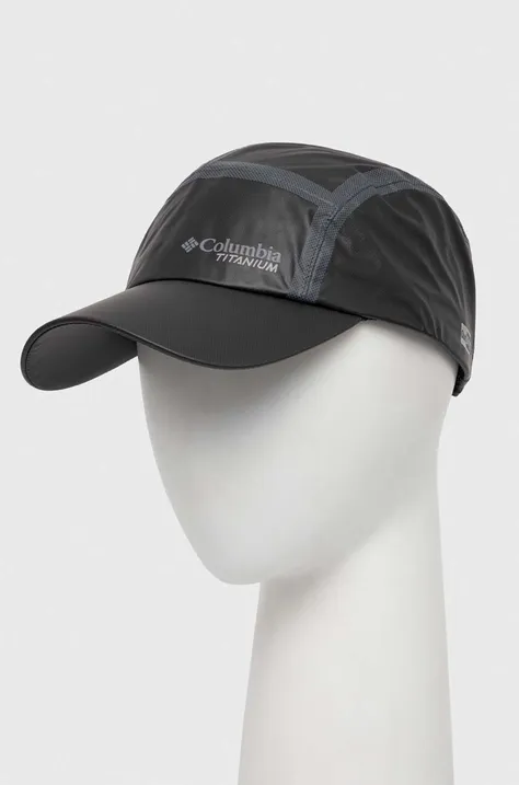 Columbia czapka z daszkiem OutDry Extreme Wyldwood kolor czarny z nadrukiem 2071011