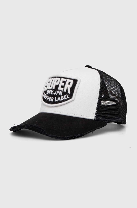 Superdry baseball sapka fekete, nyomott mintás