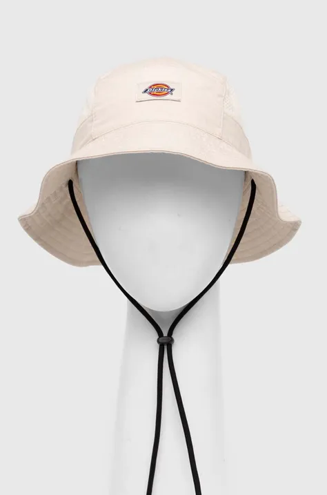 Бавовняний капелюх Dickies FISHERSVILLE BUCKET колір бежевий з бавовни DK0A4YPF