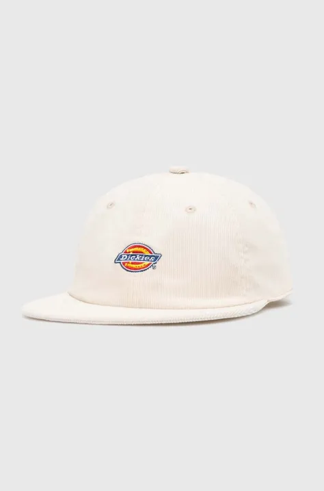Dickies șapcă de baseball din catifea CHASE CITY CAP culoarea alb, cu imprimeu, DK0A4YPJ