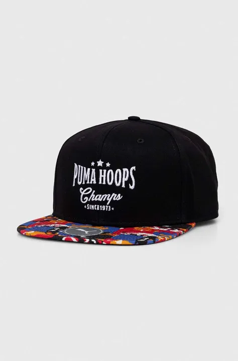 Puma șapcă culoarea negru, cu imprimeu, 024916 24916