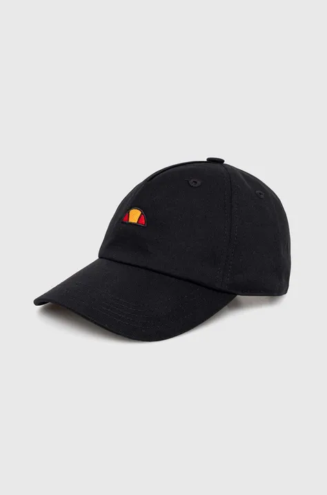 Хлопковая кепка Ellesse цвет чёрный с аппликацией