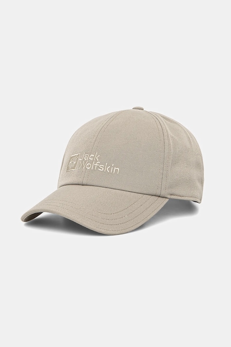 Jack Wolfskin czapka z daszkiem Baseball kolor zielony z aplikacją 1900675