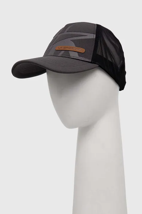 LA Sportiva czapka z daszkiem Skwama kolor czarny wzorzysta Y55900900
