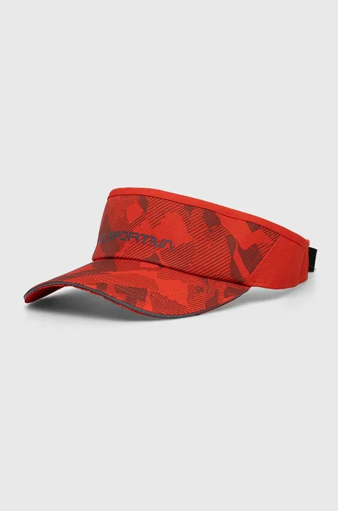 Козирок від сонця LA Sportiva Skyrun колір червоний візерунок