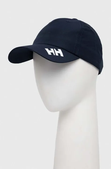 Helly Hansen czapka z daszkiem kolor granatowy z aplikacją 67155