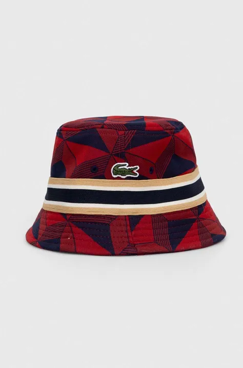 Шляпа Lacoste цвет красный