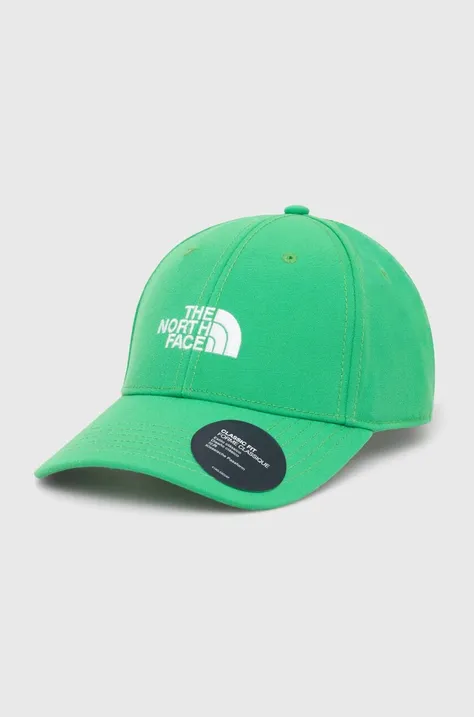 Кепка The North Face Recycled 66 Classic Hat цвет зелёный с аппликацией NF0A4VSVPO81