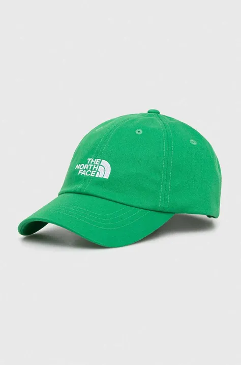 Шапка с козирка The North Face Norm Hat в зелено с апликация NF0A7WHOPO81