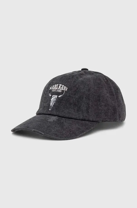 Βαμβακερό καπέλο του μπέιζμπολ Karl Kani χρώμα: γκρι