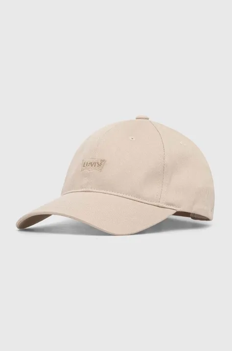 Καπέλο Levi's χρώμα: μπεζ