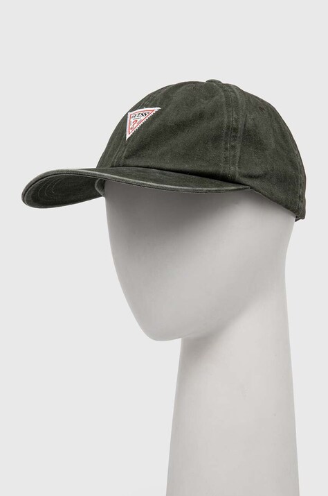 Guess Originals șapcă de baseball din bumbac culoarea verde, cu imprimeu