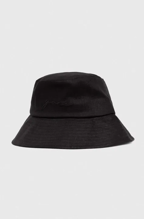 Льняная шляпа Gant цвет чёрный
