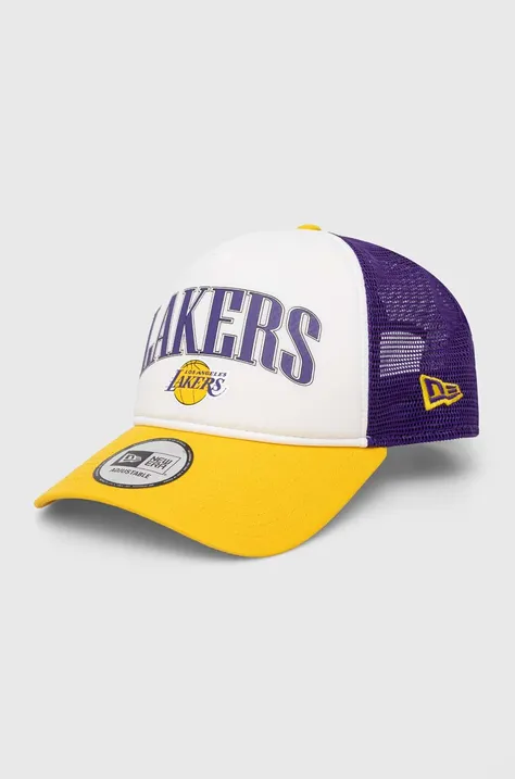 New Era czapka z daszkiem wzorzysta LOS ANGELES LAKERS