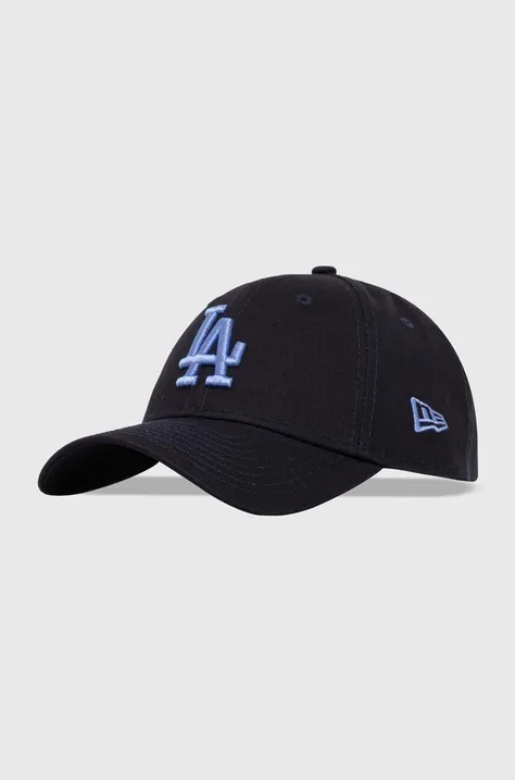 New Era berretto da baseball in cotone colore blu navy con applicazione LOS ANGELES DODGERS