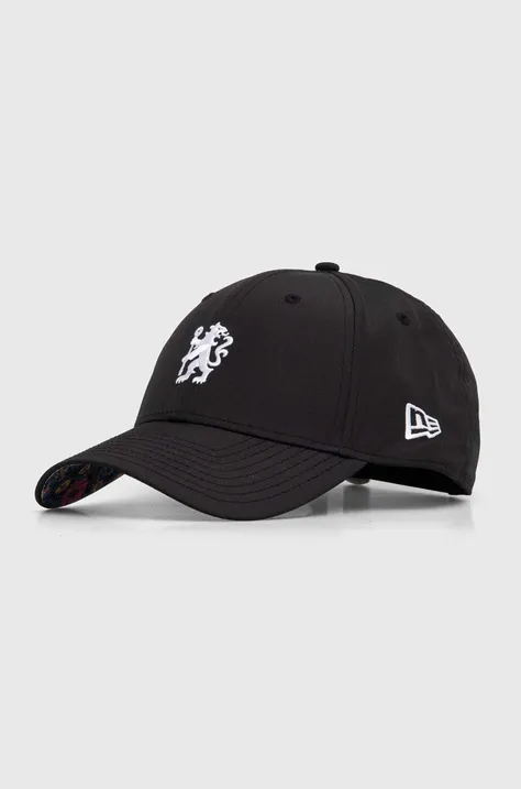 New Era berretto da baseball colore nero con applicazione CHELSEA FC LION CREST