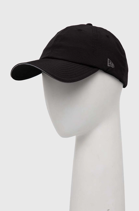 New Era sapca culoarea negru, neted