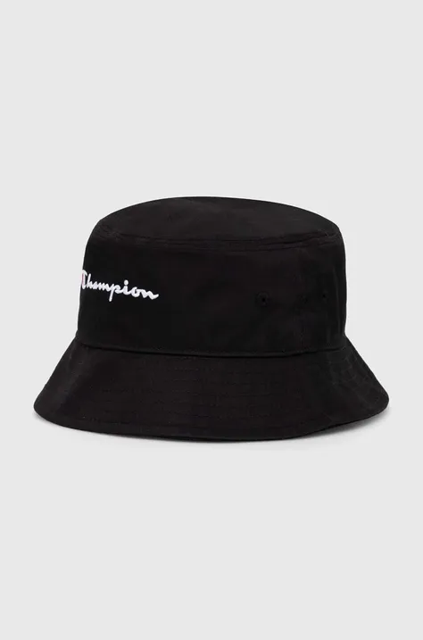 Bavlnený klobúk Champion čierna farba, bavlnený, 805975