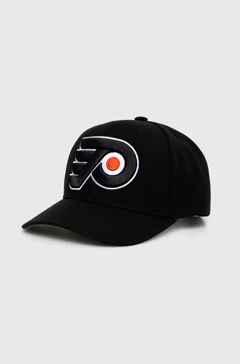 Кепка Mitchell&Ness NHL PHILADELPHIA FLYERS колір чорний з аплікацією