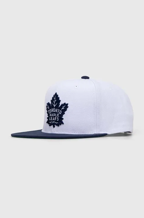 Mitchell&Ness czapka z daszkiem NHL TORONTO MAPLE LEAFS kolor biały z aplikacją