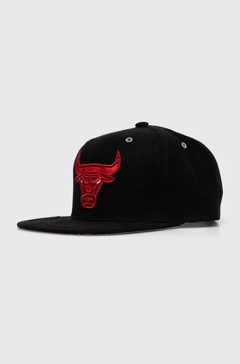 Καπέλο Mitchell&Ness NBA CHICAGO BULLS χρώμα: μαύρο