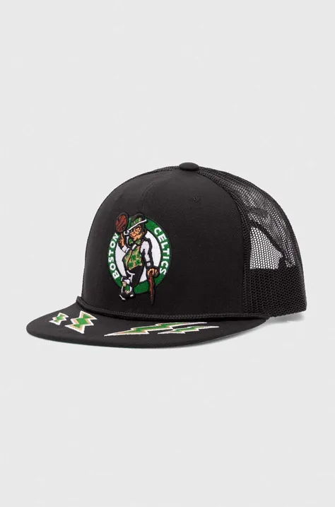 Kapa sa šiltom Mitchell&Ness NBA BOSTON CELTICS boja: crna, s aplikacijom