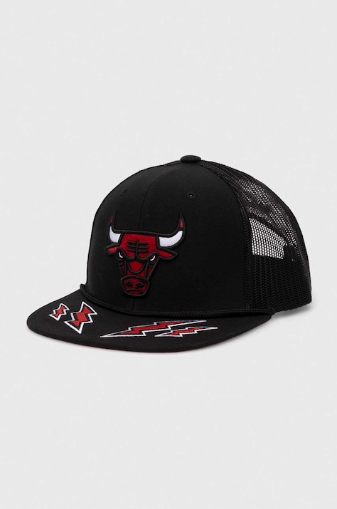 Καπέλο Mitchell&Ness NBA CHICAGO BULLS χρώμα: μαύρο
