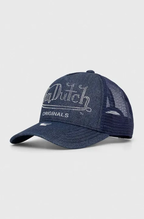 Von Dutch berretto da baseball colore blu navy con applicazione