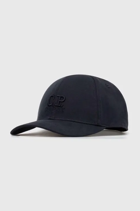 Βαμβακερό καπέλο του μπέιζμπολ C.P. Company Gabardine χρώμα: ναυτικό μπλε, 16CMAC282A006288A