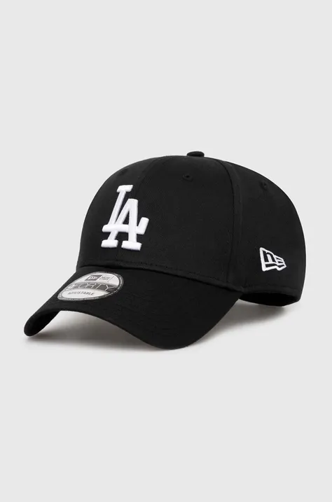 Καπέλο New Era PATCH 940 LOS ANGELES DODGERS χρώμα: μαύρο, 60422518