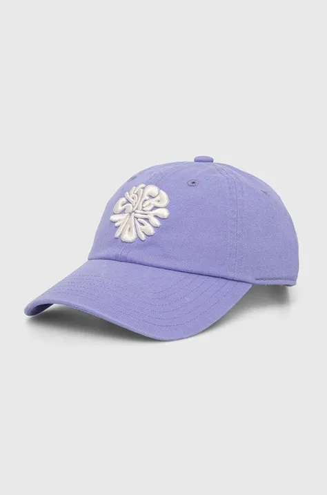 Βαμβακερό καπέλο του μπέιζμπολ Peak Performance χρώμα: μοβ