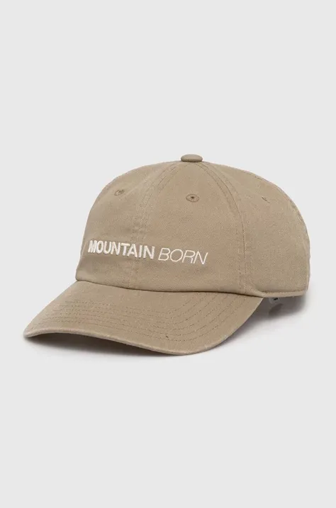 Βαμβακερό καπέλο του μπέιζμπολ Peak Performance χρώμα: μπεζ