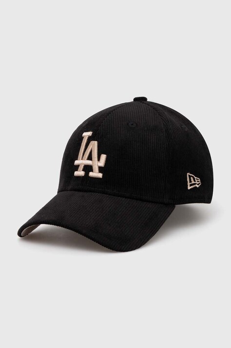 Καπέλο New Era 9Forty Los Angeles Dodgers χρώμα: μαύρο, 60435070