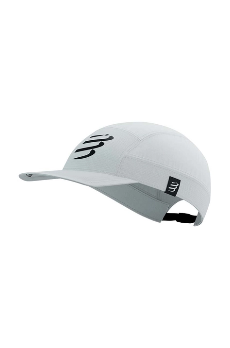 Kapa s šiltom Compressport 5 Panel Light Cap bela barva, CU00097B