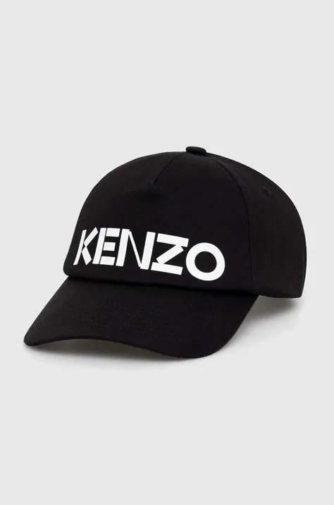 Kenzo șapcă de baseball din bumbac culoarea negru, cu imprimeu, FE58AC101F31.99