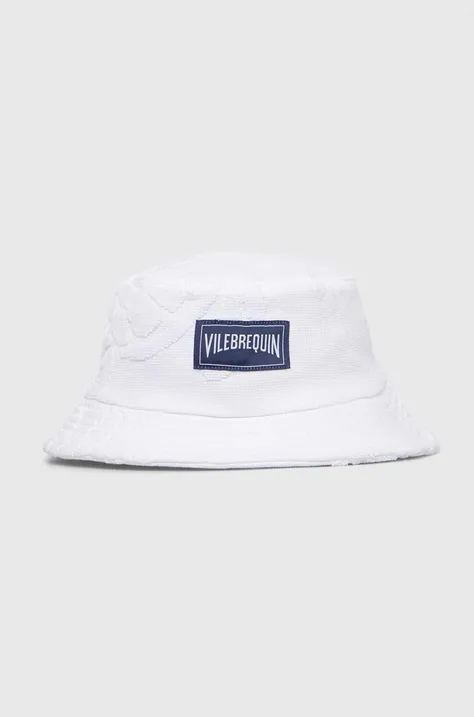 Bavlnený klobúk Vilebrequin BOHEME biela farba, bavlnený, BOHU1201