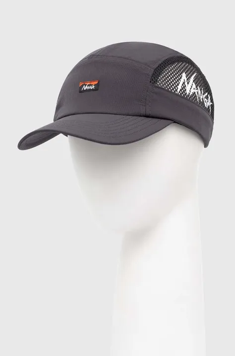 Шапка с козирка Nanga Dotair® Mesh Jet Cap в черно с изчистен дизайн NA2411.3B906.A