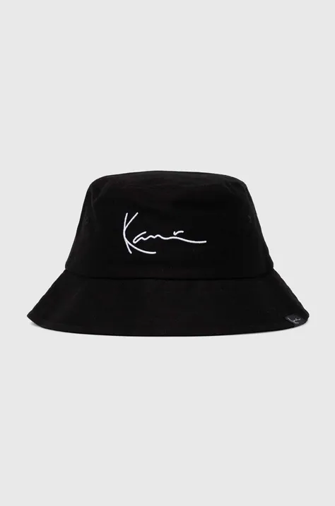 Бавовняний капелюх Karl Kani колір чорний з бавовни 7015839