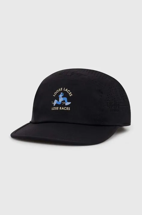 Ciele Athletics czapka z daszkiem GOCap SC - Loose Laces kolor czarny z nadrukiem CLGCSCLL-BK001
