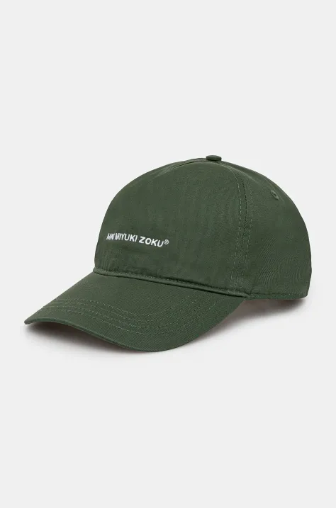 MKI MIYUKI ZOKU șapcă de baseball din bumbac Classic Ball Cap culoarea verde, cu imprimeu, CLASSIC.BALL.CAP