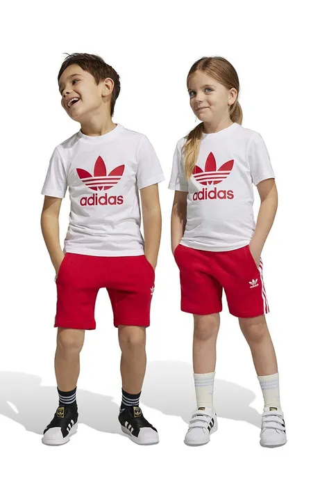 adidas Originals komplet dziecięcy kolor czerwony