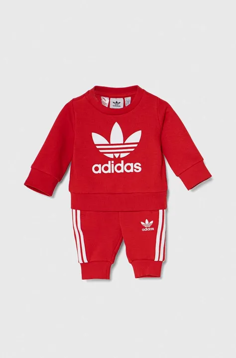 adidas Originals dres niemowlęcy kolor czerwony