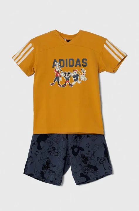 adidas compleu copii x Disney culoarea galben