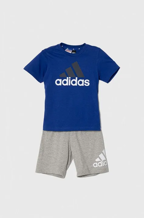 adidas compleu copii culoarea albastru marin