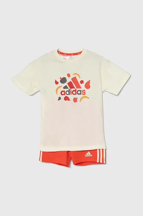 Комплект для немовлят adidas колір червоний