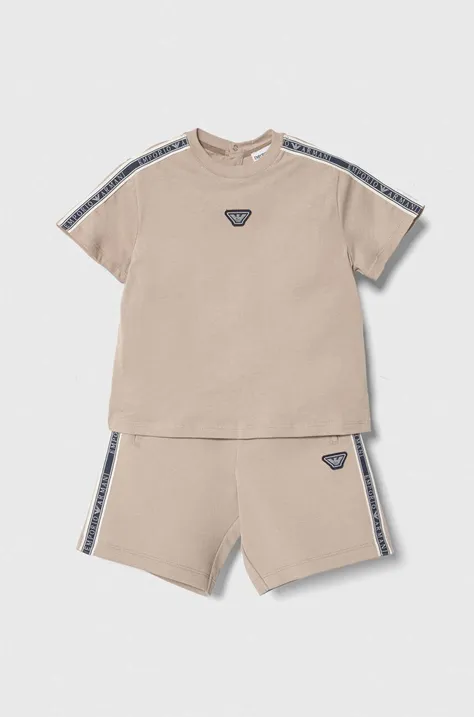 Комплект для немовлят Emporio Armani колір бежевий