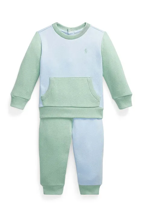 Tepláková súprava pre bábätká Polo Ralph Lauren zelená farba
